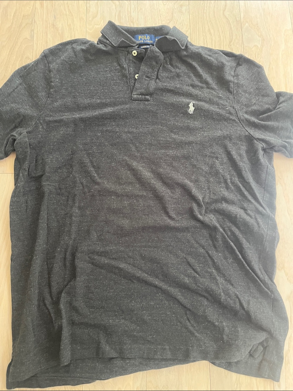 Polo by Ralph Lauren Black Heather Short-Sleeve Polo